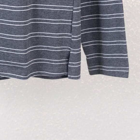 Miu Miu grey striped small logo long-sleeved T-shirt - Picture 6 of 7